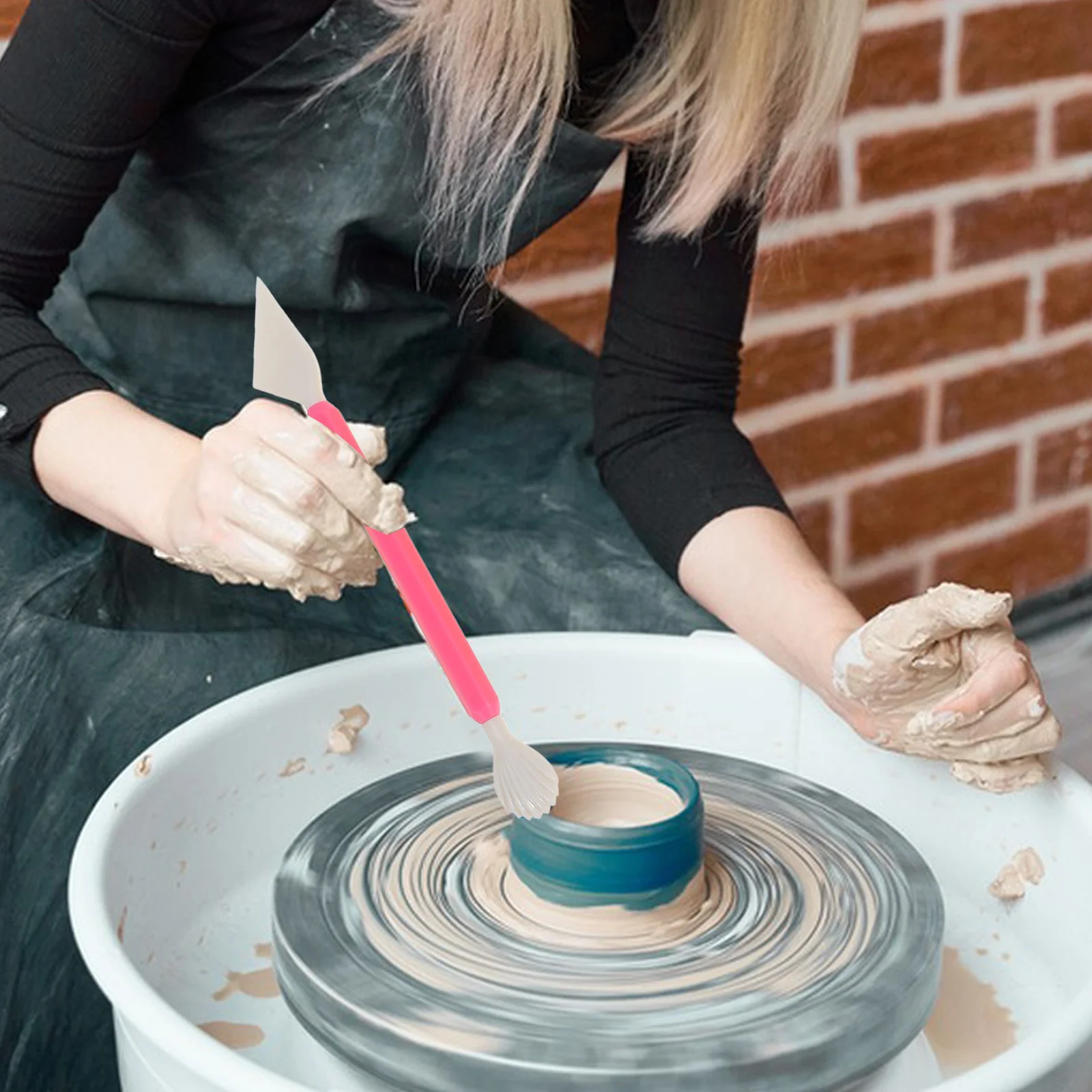 

1Set Clay Sculpting Kit Metal Tools for Polymer Air Dry Clay Ceramic Carving Craft Pottery Stylus Dotting Modeling Accessories