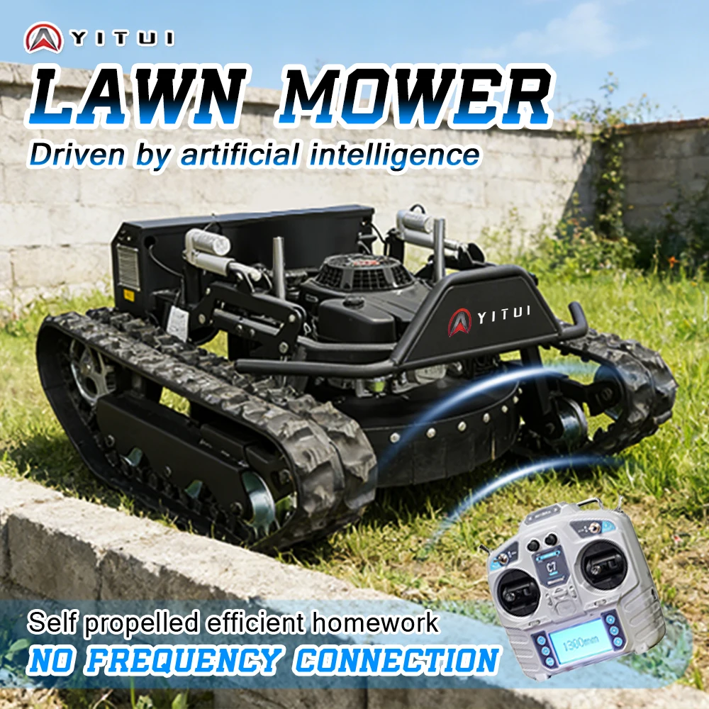 工場直販、リモコン操作式芝刈り機。クローラーシャーシと除雪用 - Robot Chassis のレビューと価格