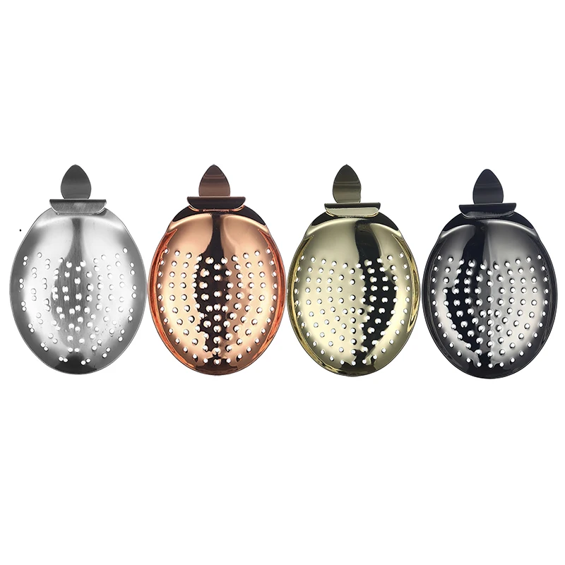 구부러진 손잡이 Julep 스트레이너 바 스트레이너, 칵테일 음료 바텐더 도구