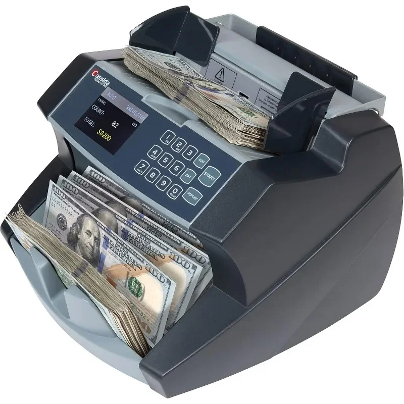 USA Business Grade Money Counter with UV/IR Counterfeit Detection – Top Loading Bill Counting Machine w/ ValuCount™