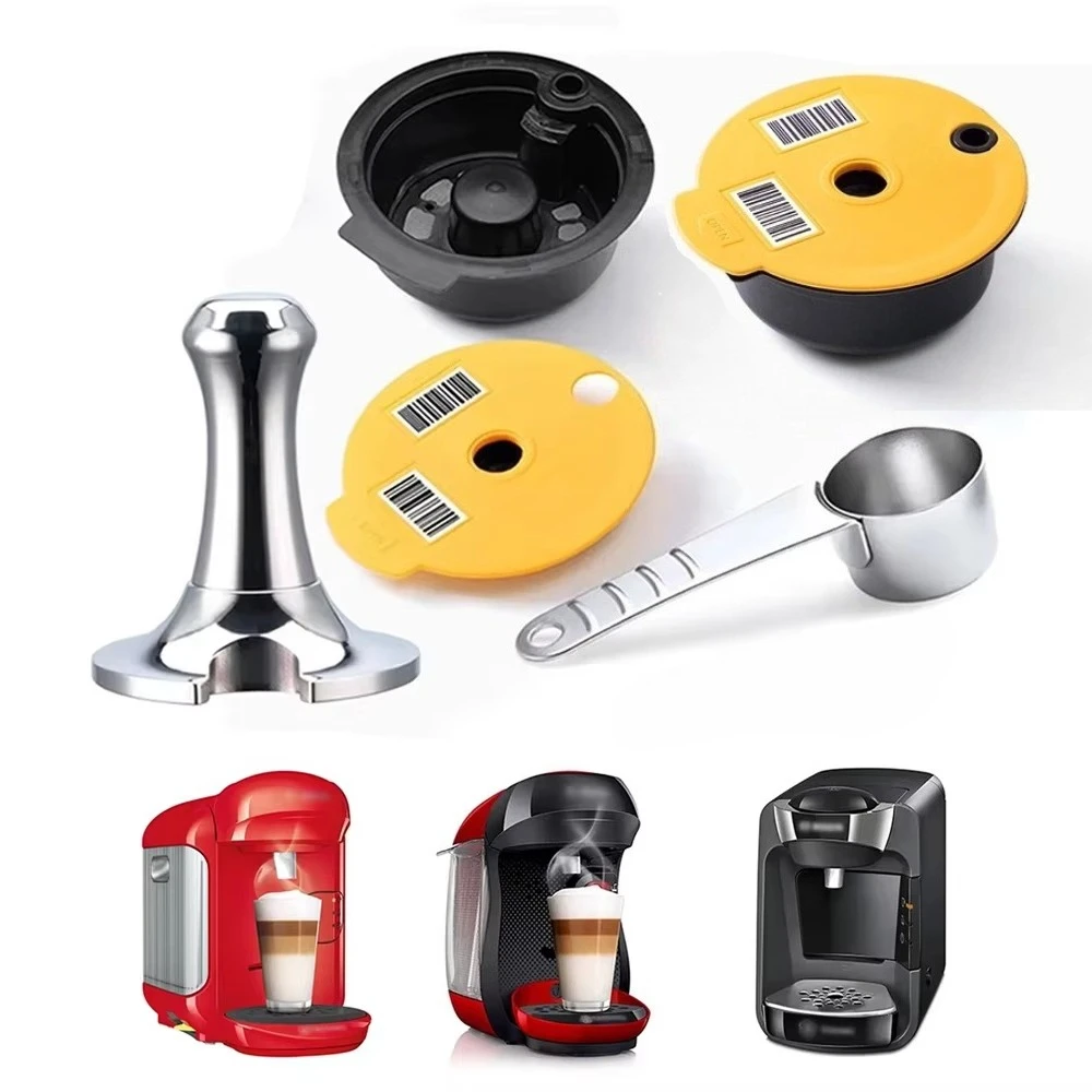 Reusable Coffee Capsule for Tassimo-BOSCH Machine 60ml/180ml/200ml/220ml Refillable Filter Cup Pod Espresso Maker