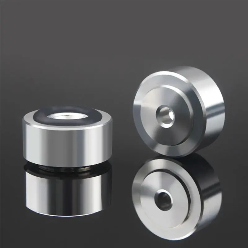 رائعة - 4 قطع حامل مكبر الصوت، وسادة تثبيت القدم، قاعدة الصدمات، غطاء حامل القدم #2