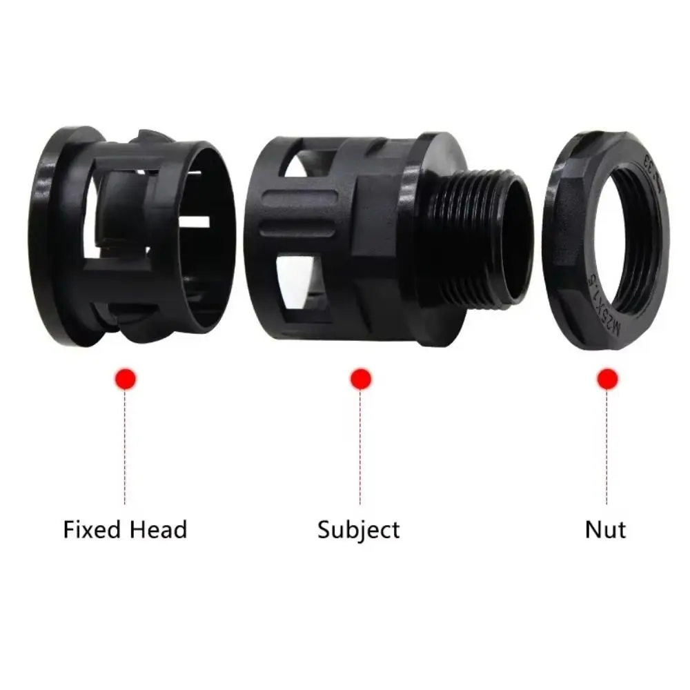 

Соединитель для гофрированных труб AD13, черный, многоразмерный, сильфонный, нейлоновый, для полипропиленовых гофрированных труб