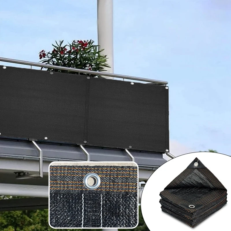 

Reinforced Edge Sunshade Sail Waterproof UV Resistant Privacy Screen for Swimming Pool Balcony Shelter Anti-Fade Shade Cloth