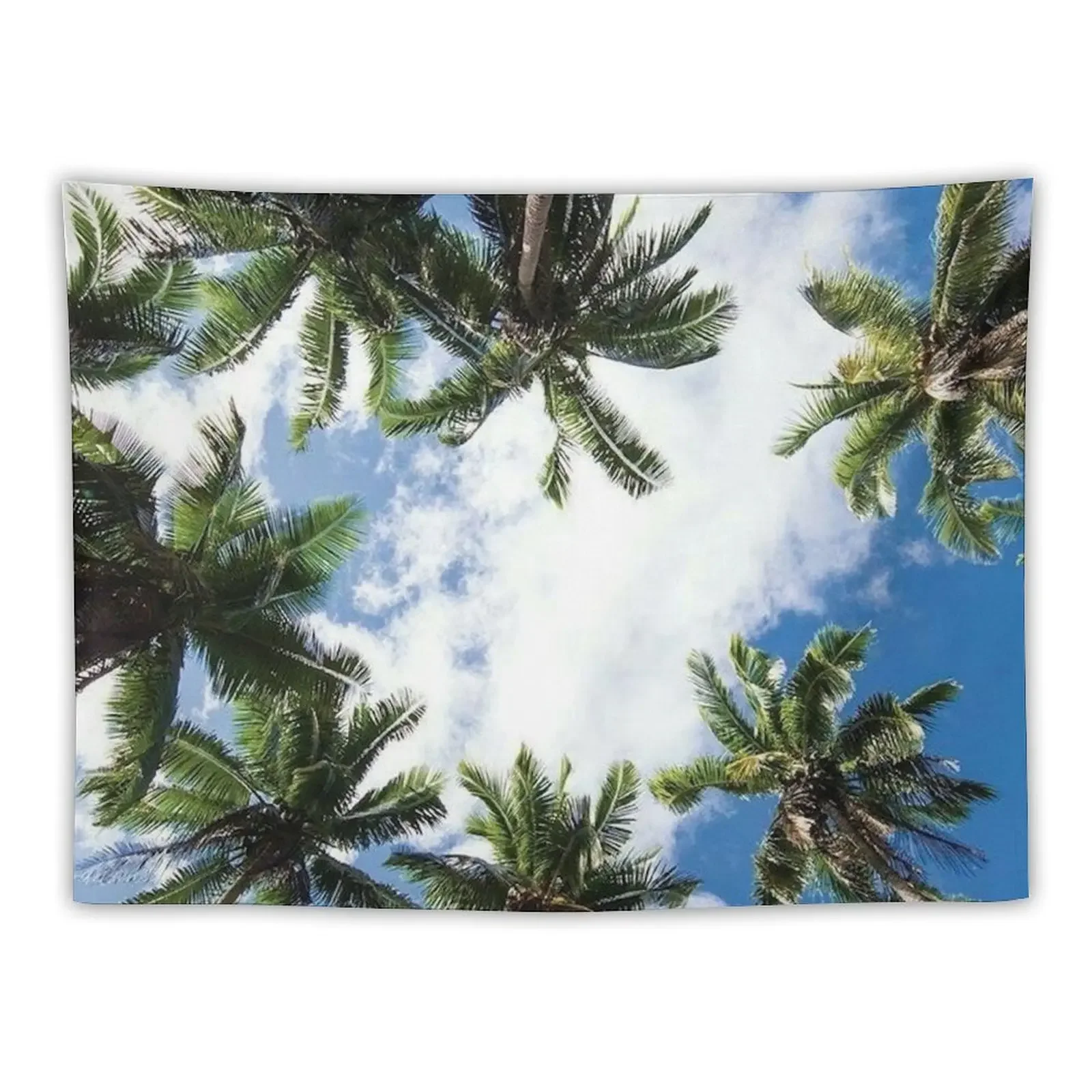 

Sky palm trees Tapestry Things To The Room Aesthetic Decoration Tapestry