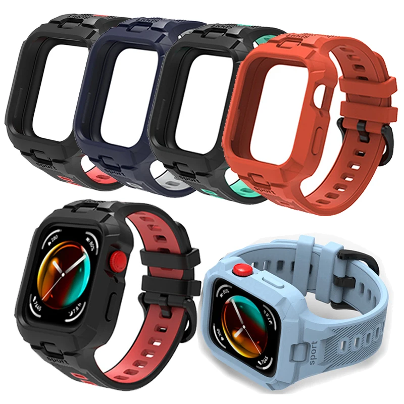 

Sport Strap for Huawei Watch Fit 3 4 Pro Screen Protector Bumper Frame Protector Wriststrap for Huawei Watch Fit3 Strap Bracelet