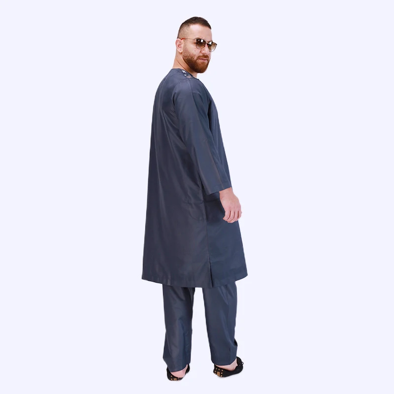 Muslim Men Clothing Abaya Musulmane Homme Kaftan Fashion Leisure Jubba Thobe Looser Dubai Saudi Arabia Pakistan Islamic Robe Eid