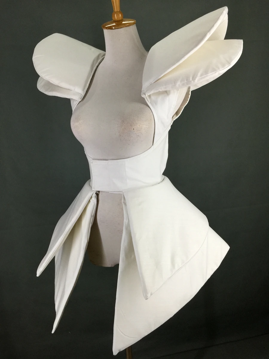 Sexy Singer music festival stage costume Nightclub Gogo Dance Costume Exaggerated Flying Shoulder Coat