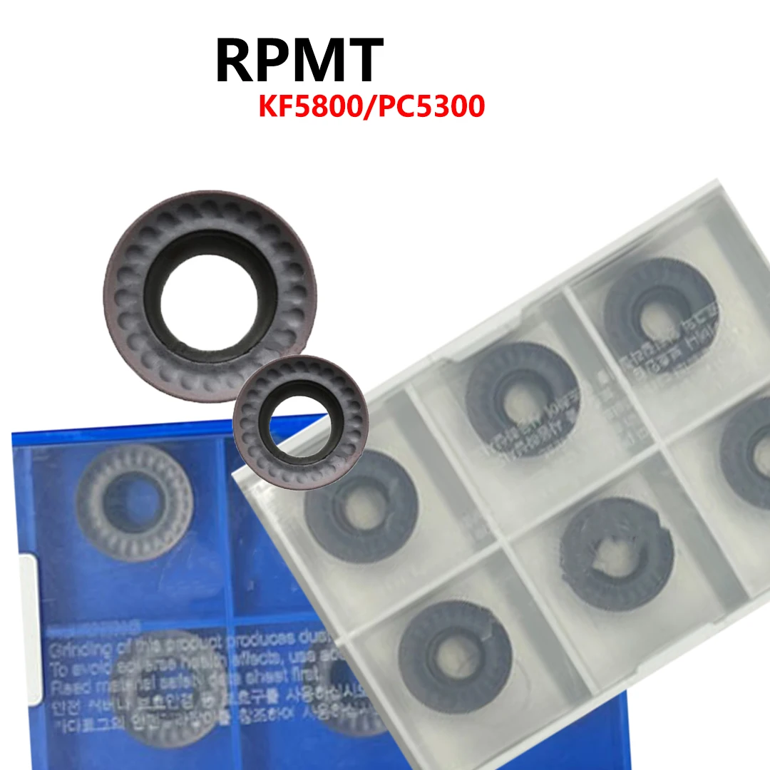 

RPMT08T2MO Держатель инструментов с ЧПУ Оригинальный RPMT10T3MO RPMT1204MO Q KF5800 PC5300 Твердосплавные вставки RPMT RPMT08T2 RPMT10T3 RPMT1204 MO