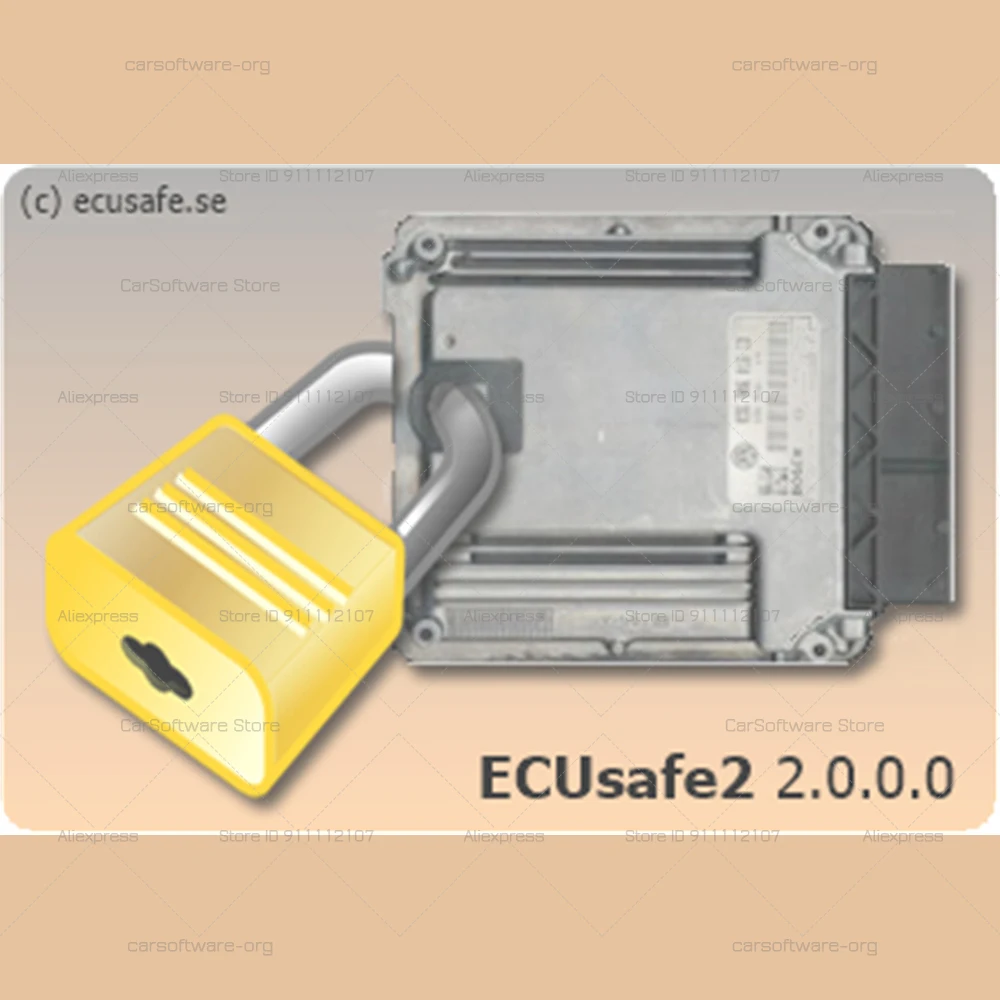 ECU-Safe 2.0 ECU ECM Car software for ecu programming Diagnostic tool Security System For Car CD DVD 32gb USB link
