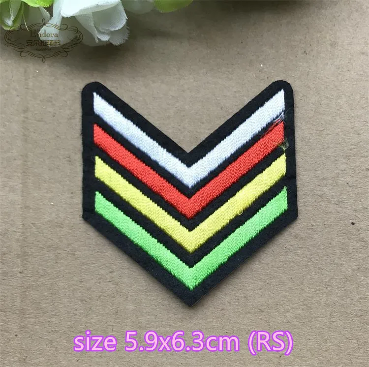 New arrival 10 pcs popular Badges Embroidered patches iron on fashion clothing bag hat shoe Motif Applique embroidery accessory