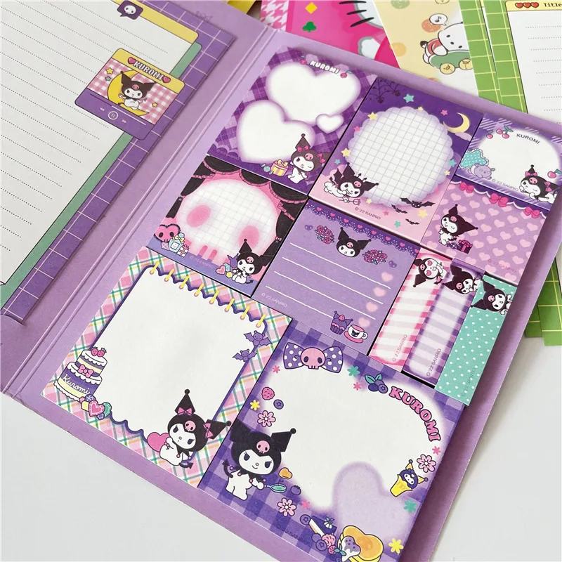 New Cute Sanrio Convenience Book My Melody Kuromi Hellokitty Note Book Cute Pochacco Paste Notepad Stationery Girls Stationery