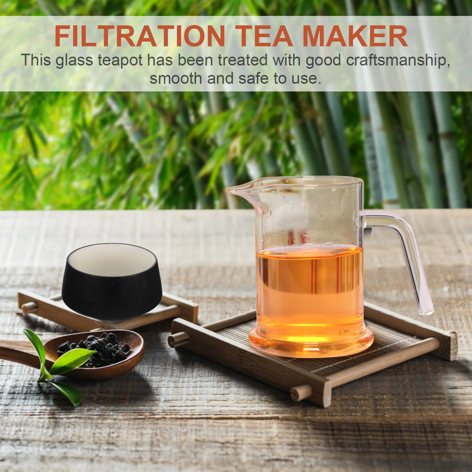 

1Set Transparent Teapot Practical Design Long Lasting Ideal for Offices Homes Restaurants Borosilicate Glass Teapot