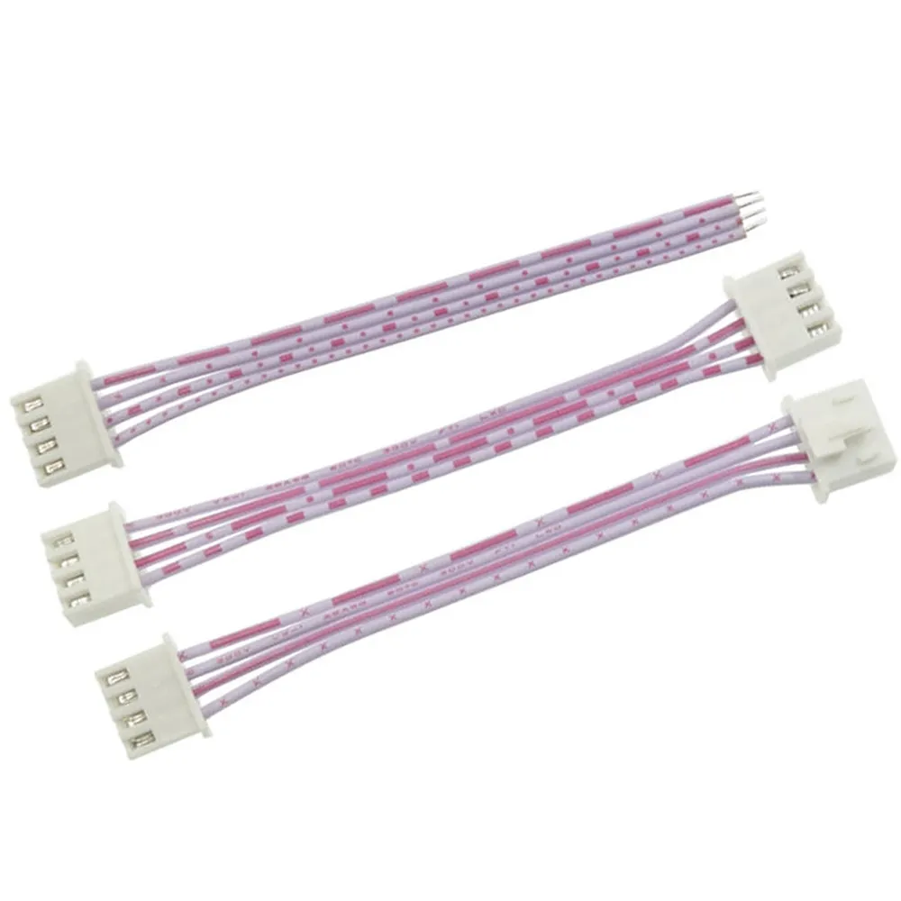 5Pcs 10-100cm XHB2.54mm Pitch 2/3/4/5/6/8/10 Pin Red White Wire Ribbon Cable Single/Double Head Same Direction/Reverse