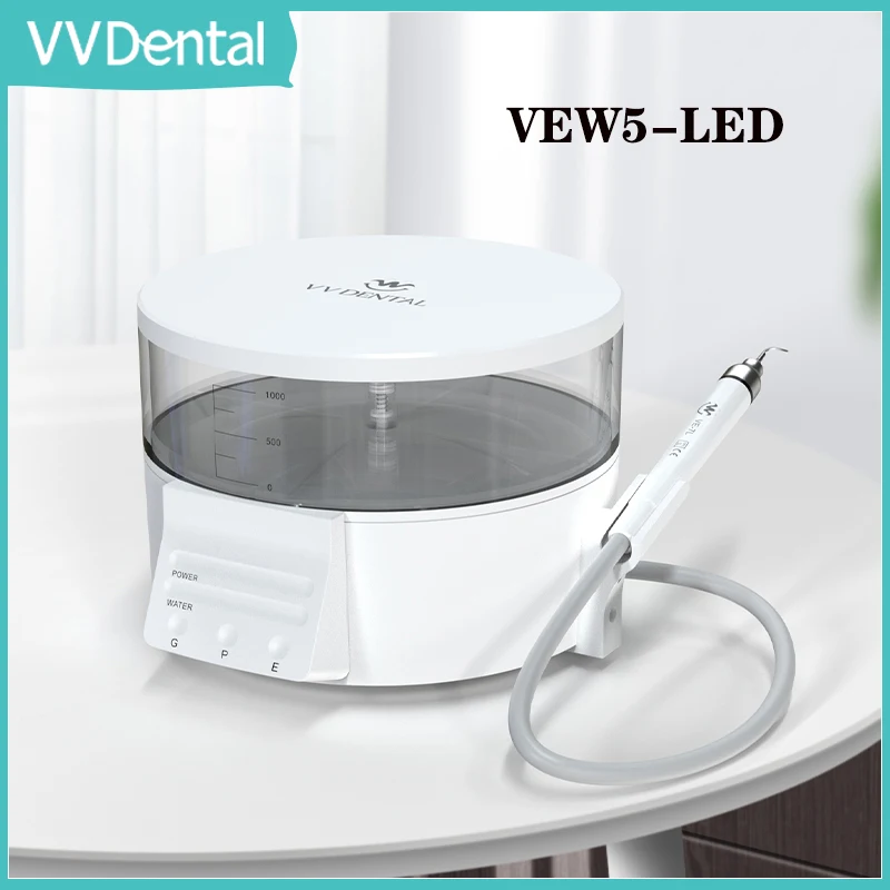 VVDental Dental Multi-function Scaler Ultrasonic With LED Dental Portable Ultrasound with Large Capacity Water Supply Bottle