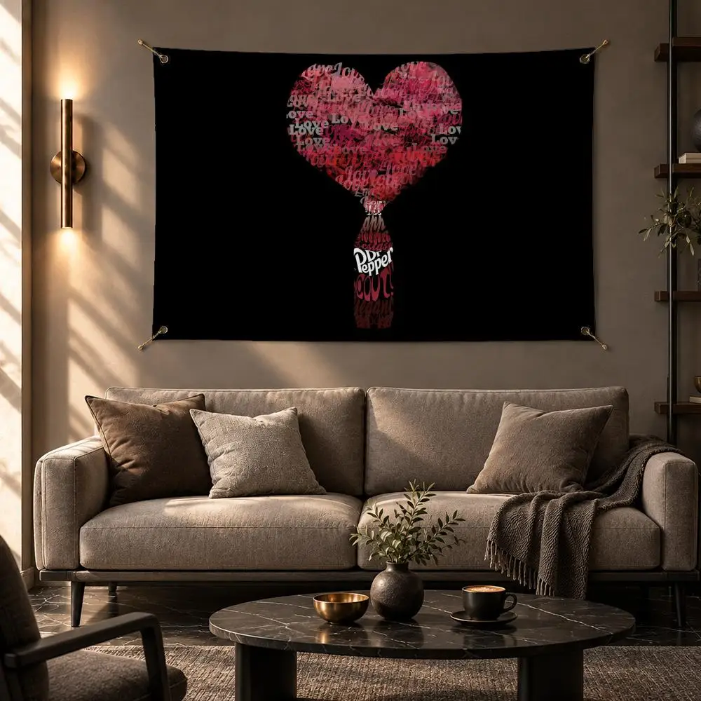 Trusted Brand Dr Pepper Flags Wall Hanging Flag Banner Home Decor Aesthetic Living Room Bedroom HD Fabric
