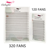 XL Tray 30D 40D Mega Volume Pointy Base Premade Russian Volume Fans 3D 5D 10D 12D 20D Lash Extension 320 Fans Faux Mink Eyelash