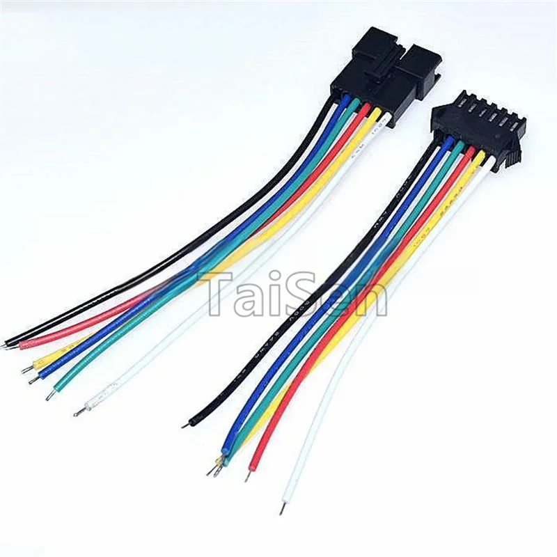 5PCS SM terminal wires aerial mating connectors SM6P Female SM5P SM6P Male mating connecting wires 2.54MM connectors 10CM 20CM