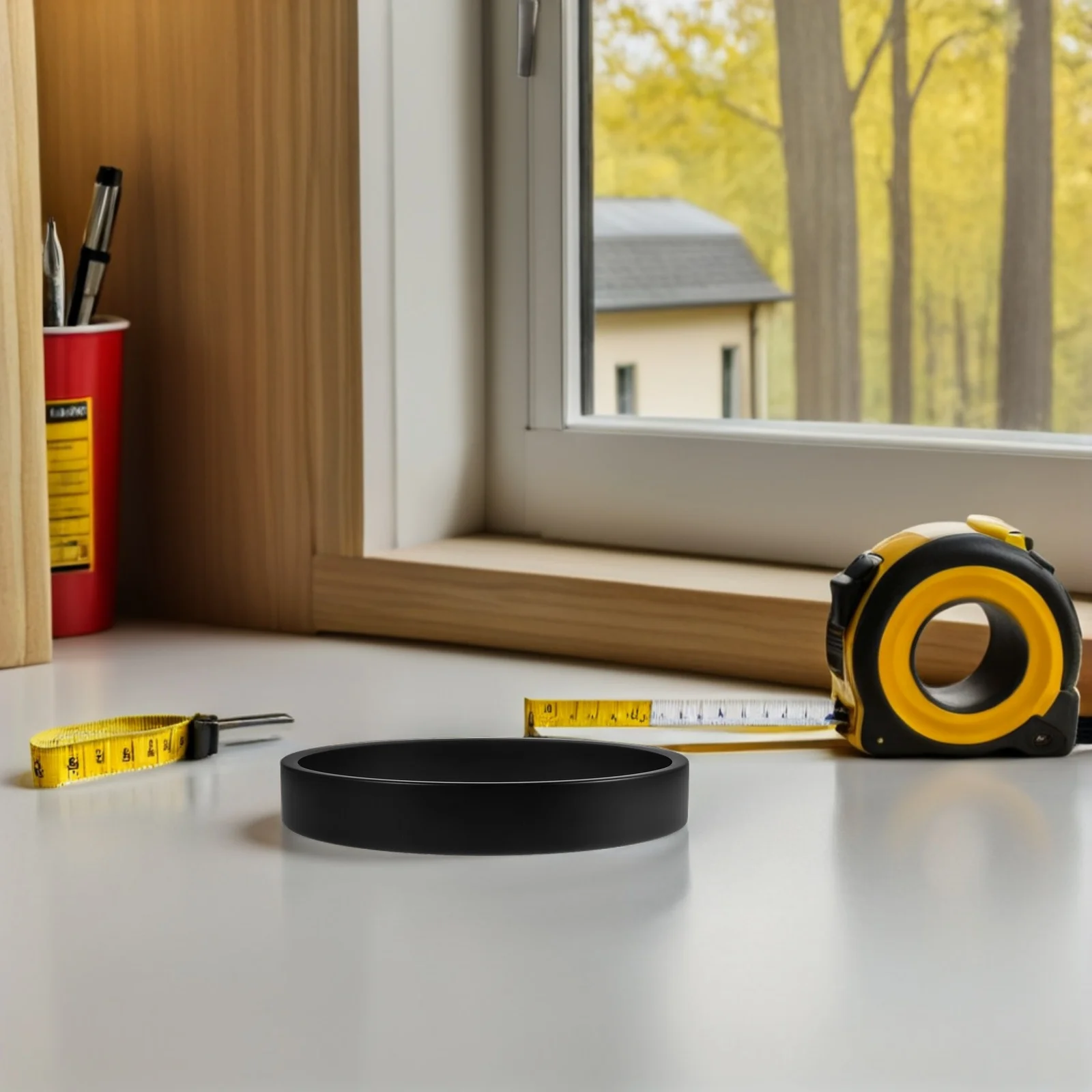 

Metal Clock Frame Replacement 10 Inch Ultra-Thin Quartz Wall Clock Border Minimalist Scratch-Resistant Decorative Frame for Home