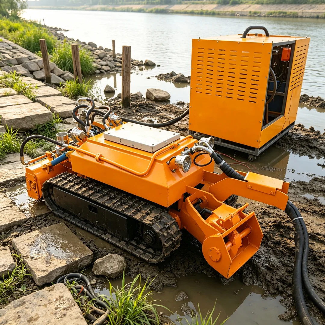Underwater Cleaning Machine  Lake River Pond Dredging Machine Factory Price Remote Control Dredging Machine