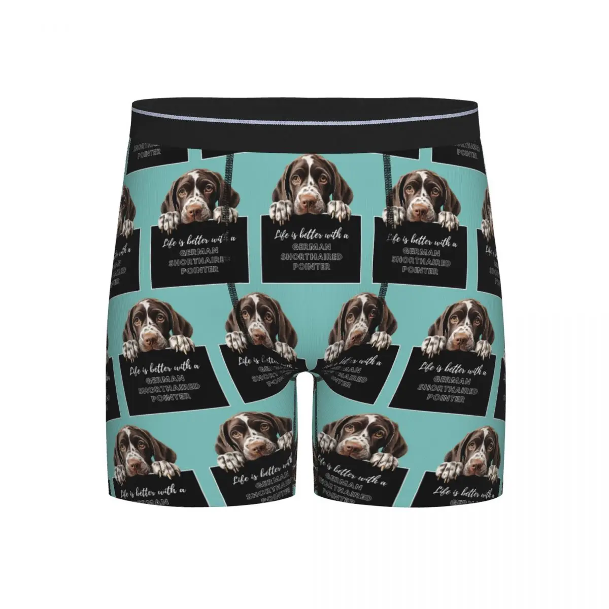 

Long Boxer Underpants Shorts Life Is Better With A German Shorthaired Pointer Dog Panties Men Breathable Underwear for Homme Man