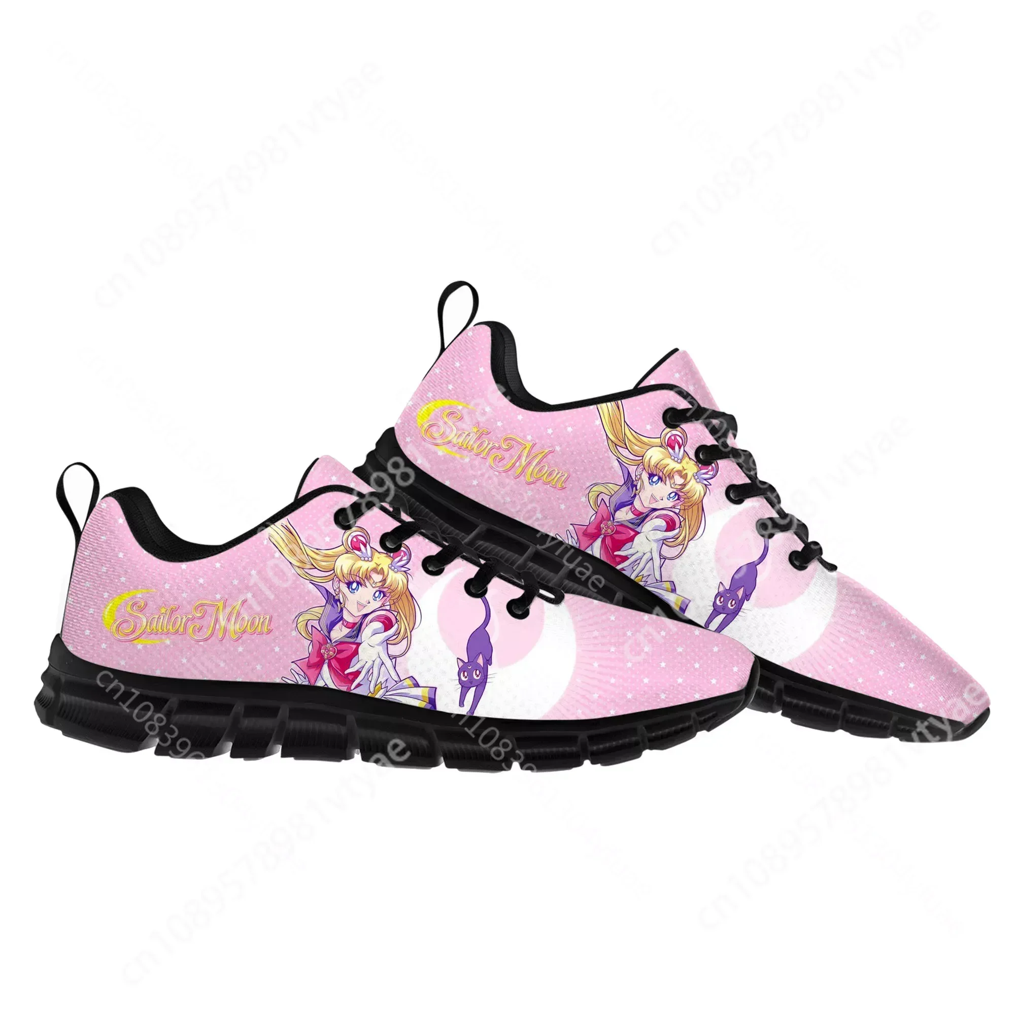 

Anime Moon Manga Cartoon Sailor Sports Shoes Mens Womens Teenager Kids Children Sneakers Casual Custom Quality Couple Shoes