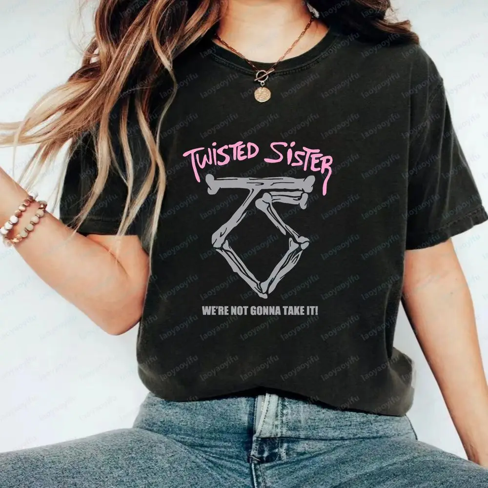 Twisted Sister - Classic Pop Music Band Trendy, Versatile, Suitable for Both Men and Women, Round-neck T-Shirt