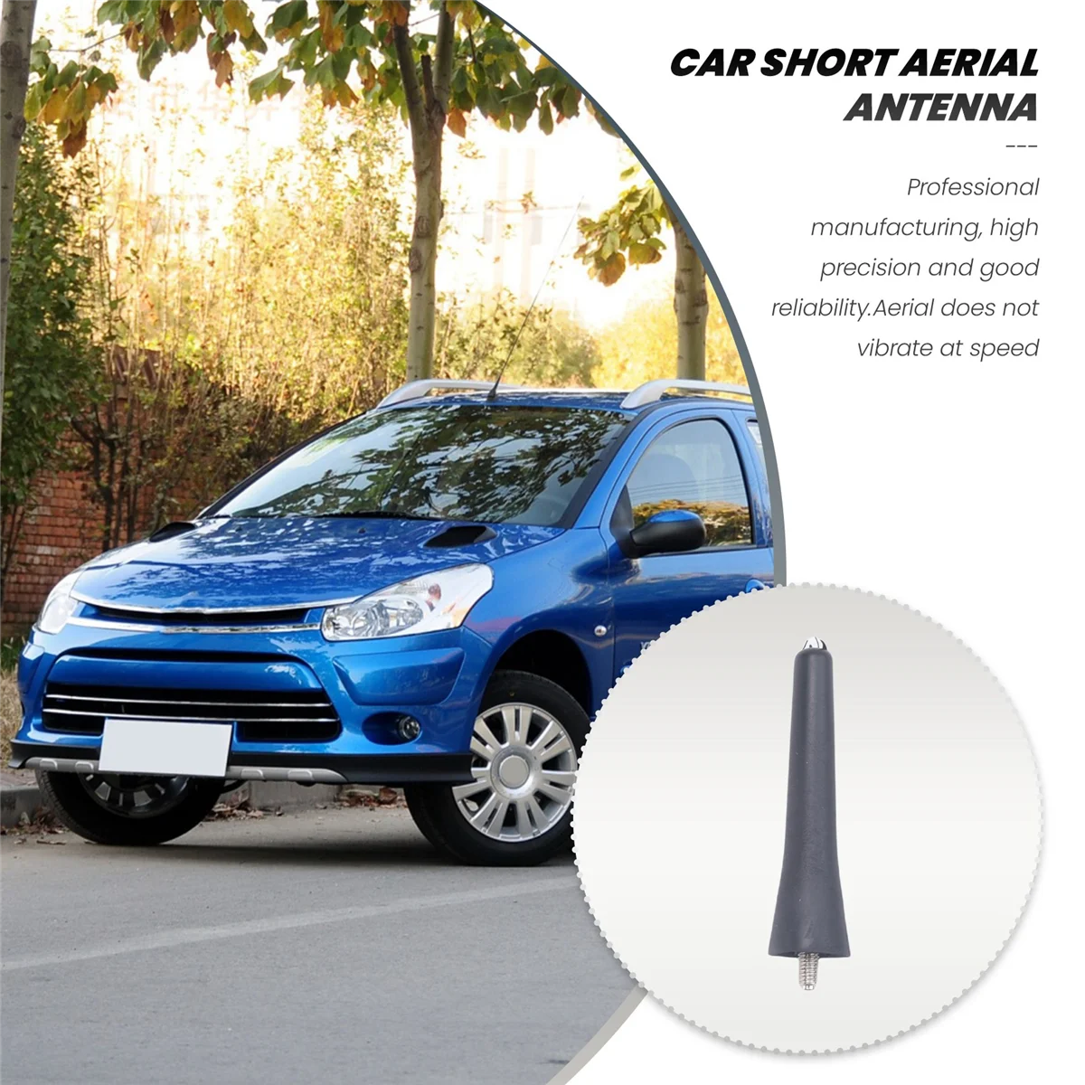 

6561N3 Короткая мачта антенны на крыше для Peugeot 206 207 307 408 Citroen C2 C3 C4 C5 — L49A