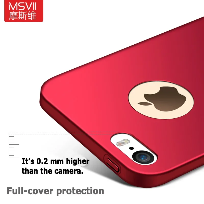 For iPhone5S Case MSVII Ultra Slim Frosted Hard PC Cover For Apple iPhone 5 5S 5SE SE 2016 iPhone5 S iPhoneSE Phone Cases 4.0\