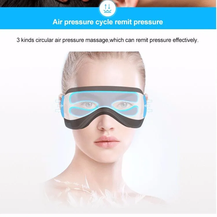 Mlay Professional Eyes Massage Eye Care Machine Heat Compress Cyclic Air Pressure Eye Mask Massager