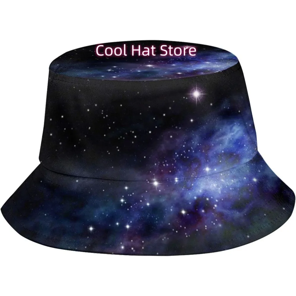

Панама с рисунком галактики, шляпа-ведро со звездой, рыбаком, рыбацкая шляпа, пляжная кепка от солнца для взрослых, женщин и мужчин, путешествия, кемпинг