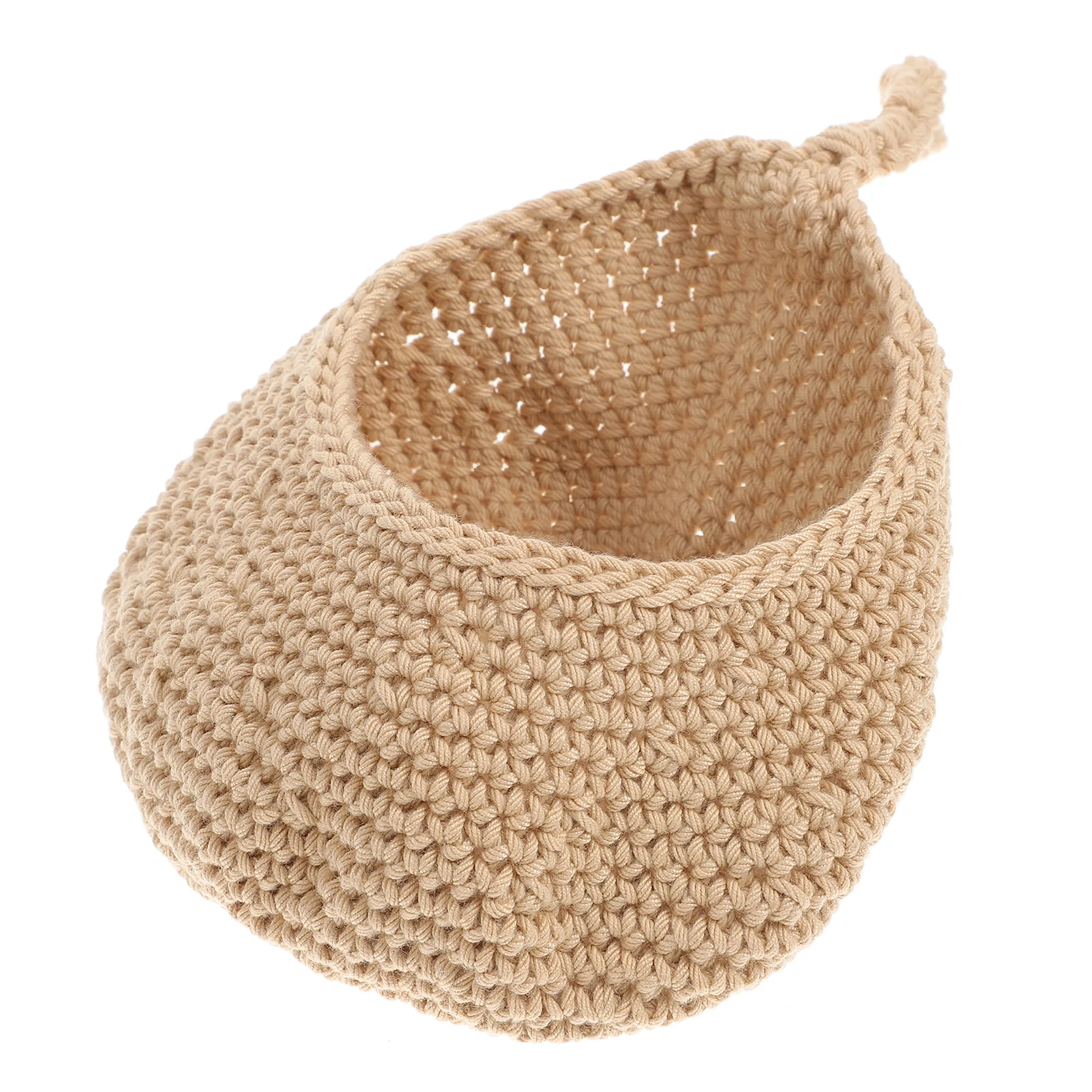 

Straw Fruit Wall Hanging Basket Woven Wall Hanging Storage Organizer Brown Decorative Home Party Storage Basket