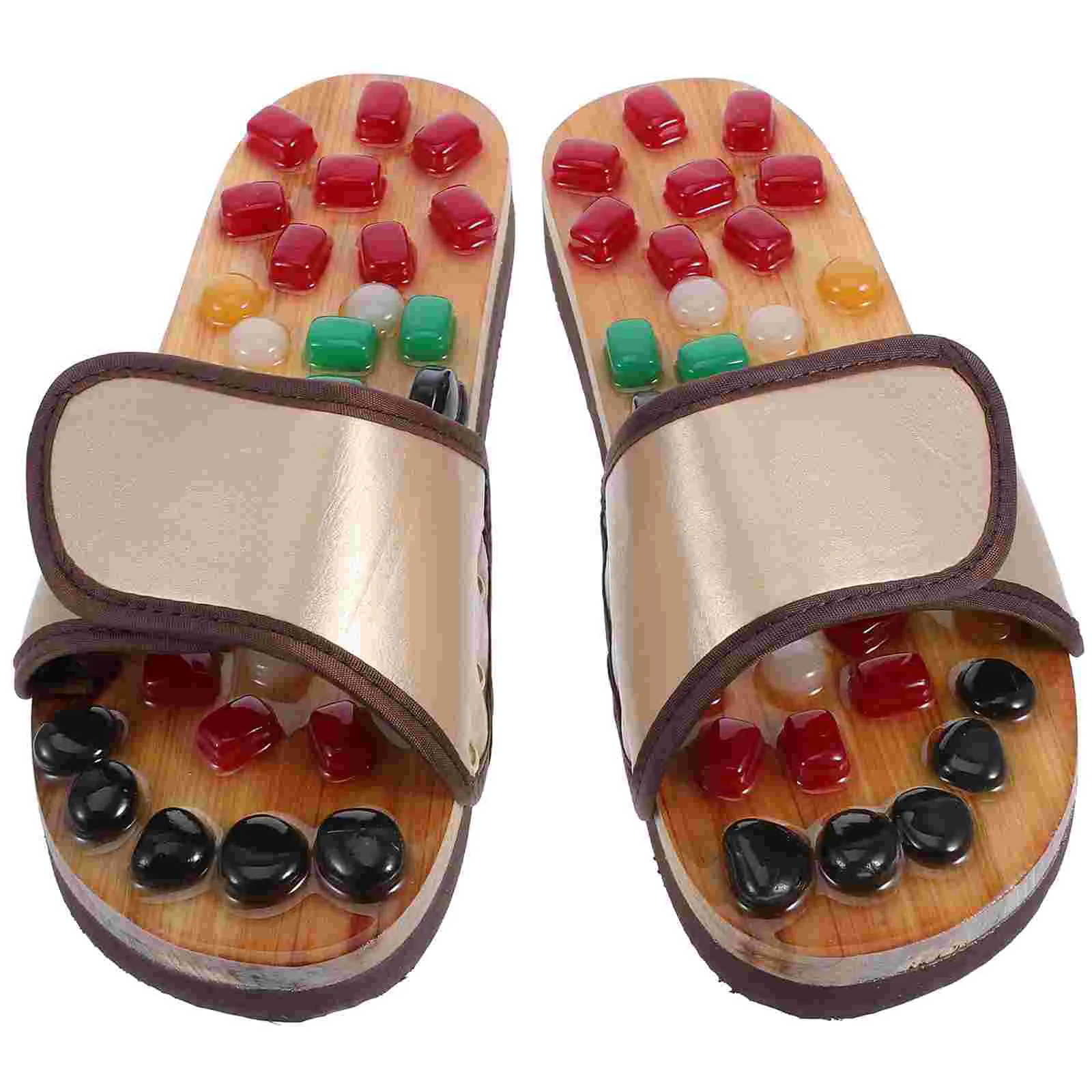 Foot Massage Slippers Relief Fatigue Tool Acupoint Accessory Shoes Stone Reusable Feet