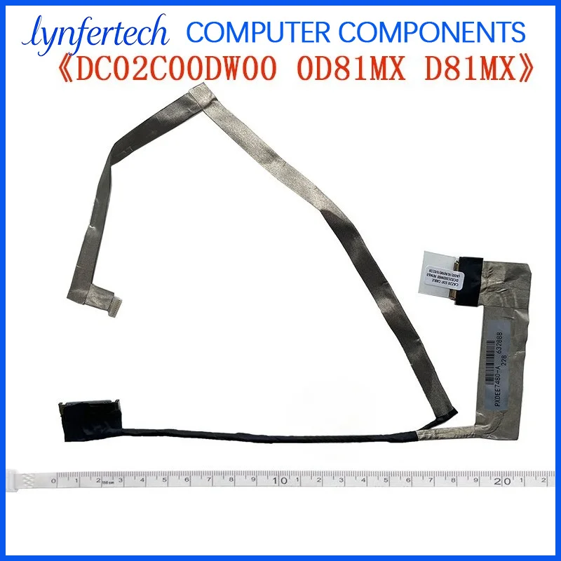 LCD Screen Video Cable For Dell Inspiron 13 5368 5378 5379 P69G Latitude 7480 7490 E7480 E7490 Laptop Display Ribbon Wire