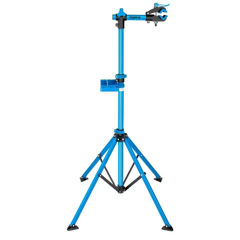 TOOPRE: soporte plegable para la reparación de bicicletas, soporte plegable para bicicletas de montaña y bicicletas de carretera, estante de acero al carbono para la reparación de bicicletas, accesorios para bicicletas.