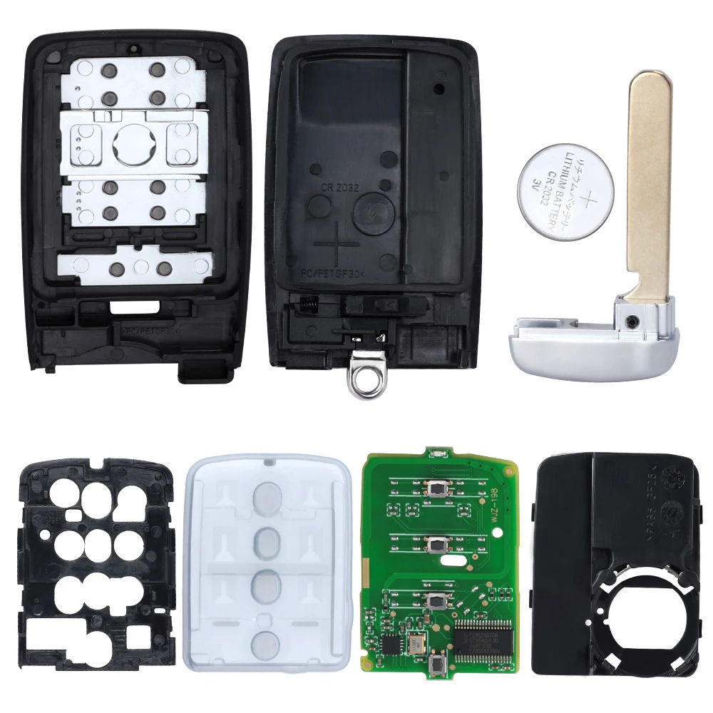 KEYECU 4 Buttons KR5V2X For Acura TLX ILX 2018 2019 2020 2021 Smart A2C10950600 433.92MHz Remote Key Fob
