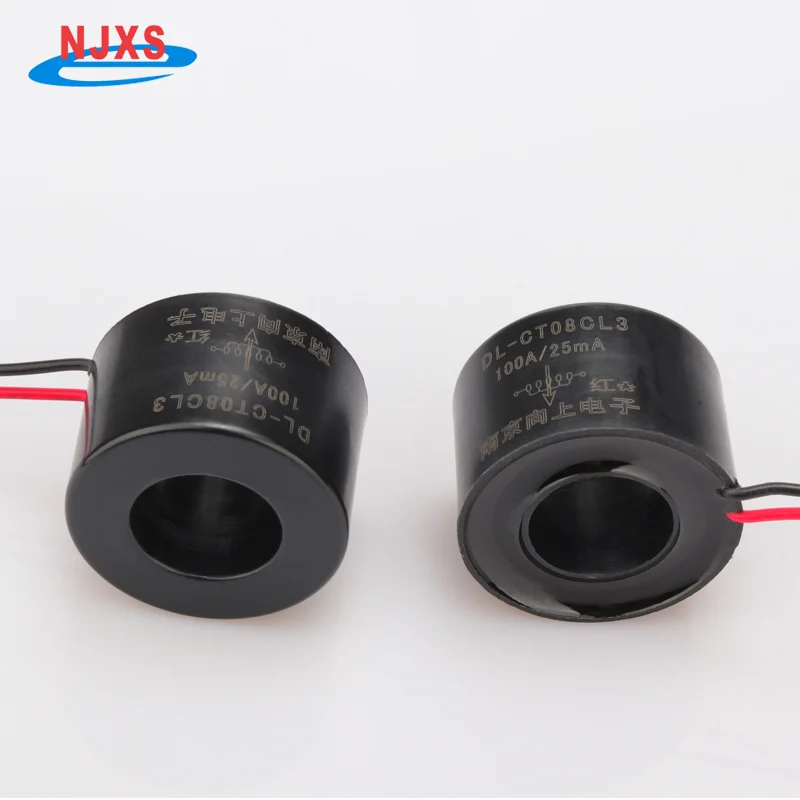 NJXSE DL-CT08CL3 4000/1 Current Transformer 5A 10A 20A 30A 50A 100A 150A Micro CT 100A/25mA High Accuracy Current Transformer