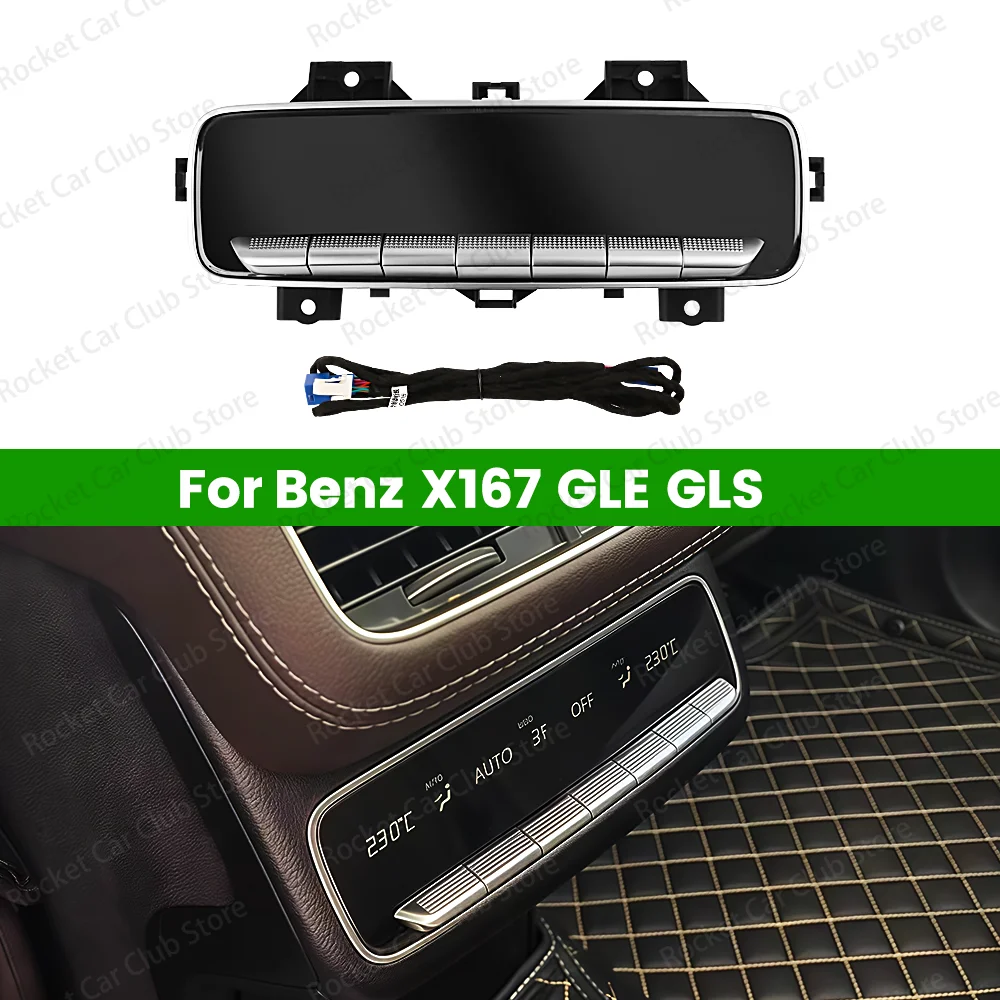 

LCD Control Panel Upgrade For Mercedes Benz W167 GLE GLS Class AMG GLE Car Rear Air Conditioning Panel AC Screen Rear AC Button