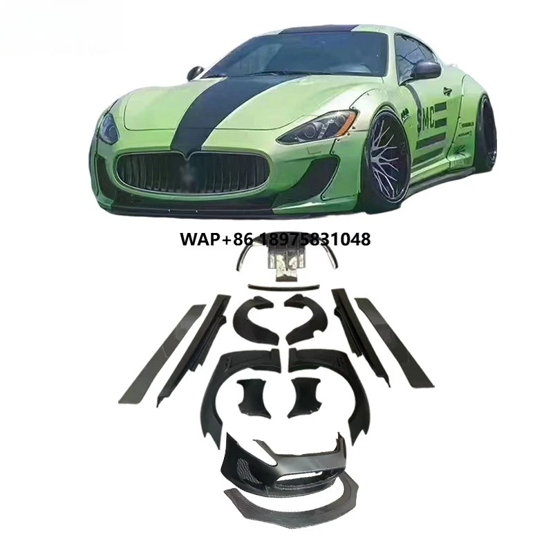LB Wide Body Kit for  GT GTS Granturismo Tuning Upgrade Front Bumper Side Skirts Fenders Rear Diffuser Spoiler