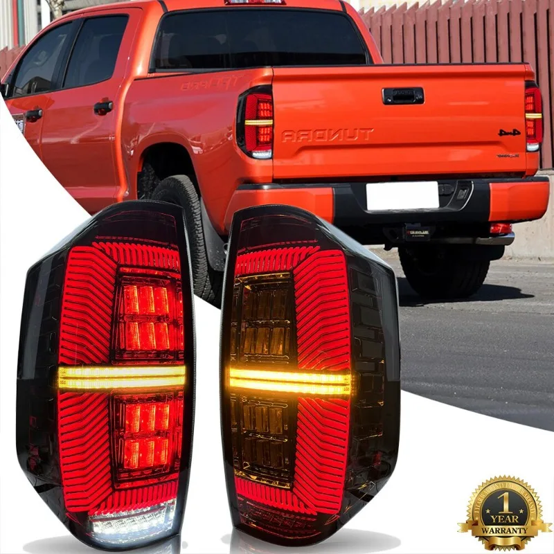 

Для Toyota Tundra 2014-2021 дымовые светодиодные задние фонари задний фонарь последовательная сборка