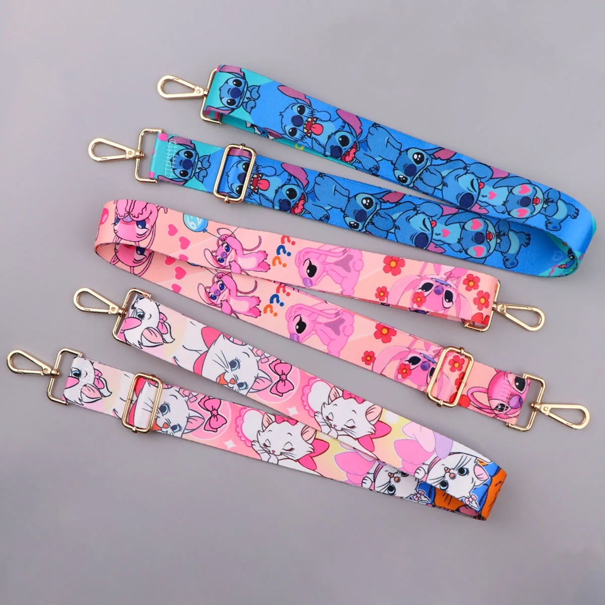 Cute Stitch Bag Strap Cartoon Cat Straps for Crossbody Messenger Shoulder Bag Accessories Women Adjustable Belts Handbag Straps