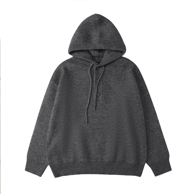 

Loose Women Hoodie Autumn Winter Oversized Lazy Style Knitted Pullover Bf Fashion Streetwear All Match Sweatshirt