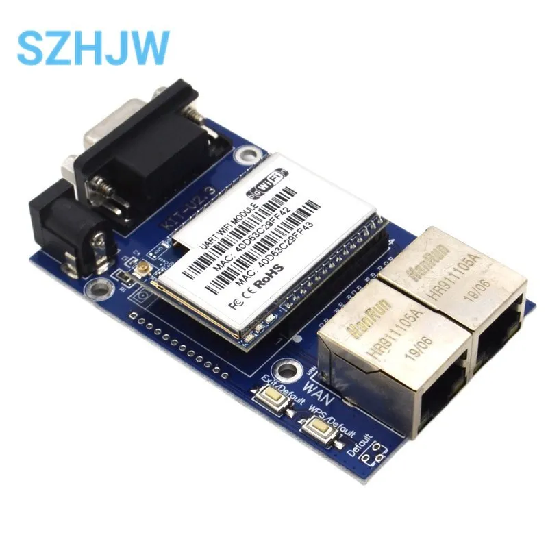 HLK-RM04 RM04 Uart Serial Port to Ethernet WiFi Wireless Module with Adapter Board Development Kit Industrial Kit