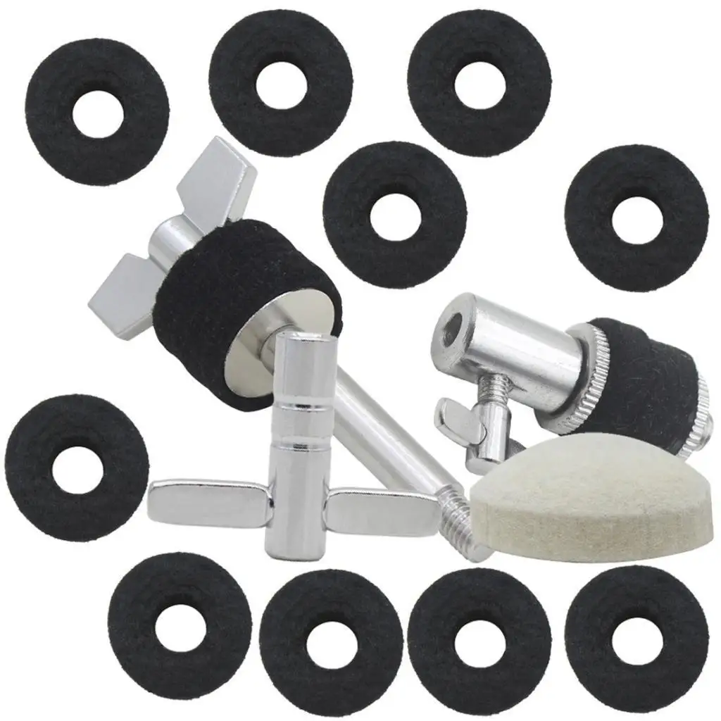 Cymbal Accessories Felt Washers Hi Hat Stand Clutch Mount Screw Drum Cymbal Stacker for Drum Kit
