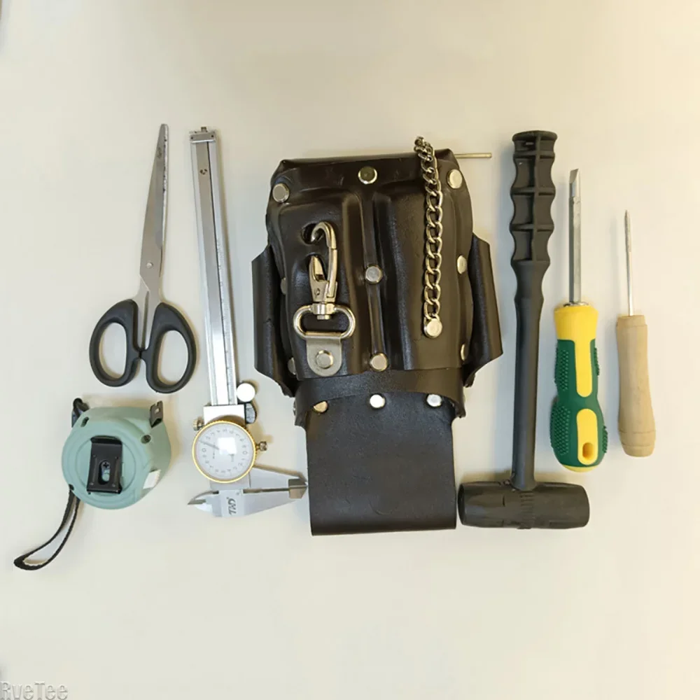 多機能ハードウェアツールキットポータブルツールウエストバッグ手作りヴィンテージ牛革ツールベルト電気技師ツールオーガナイザー