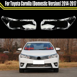 Car Front Headlight Cover For Toyota Corolla (Domestic Version) 2014 2015 2016 2017 Headlamps Lampshade Lens Glass Lamp Shell