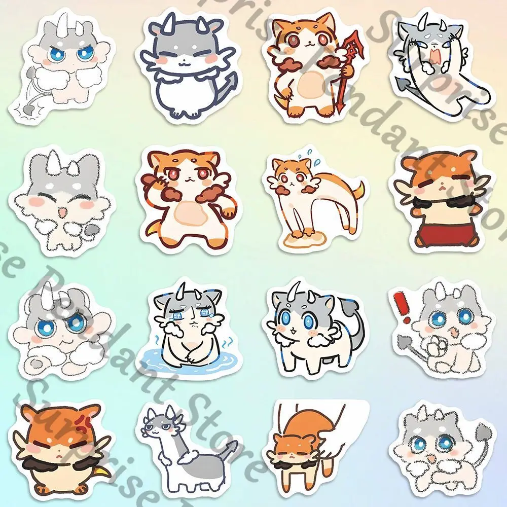 Honkai: Star Rail Phainon 동료 사각형 요소 Q- 귀여운 작은 동물 방수 스티커 창의적이고 무료 장식