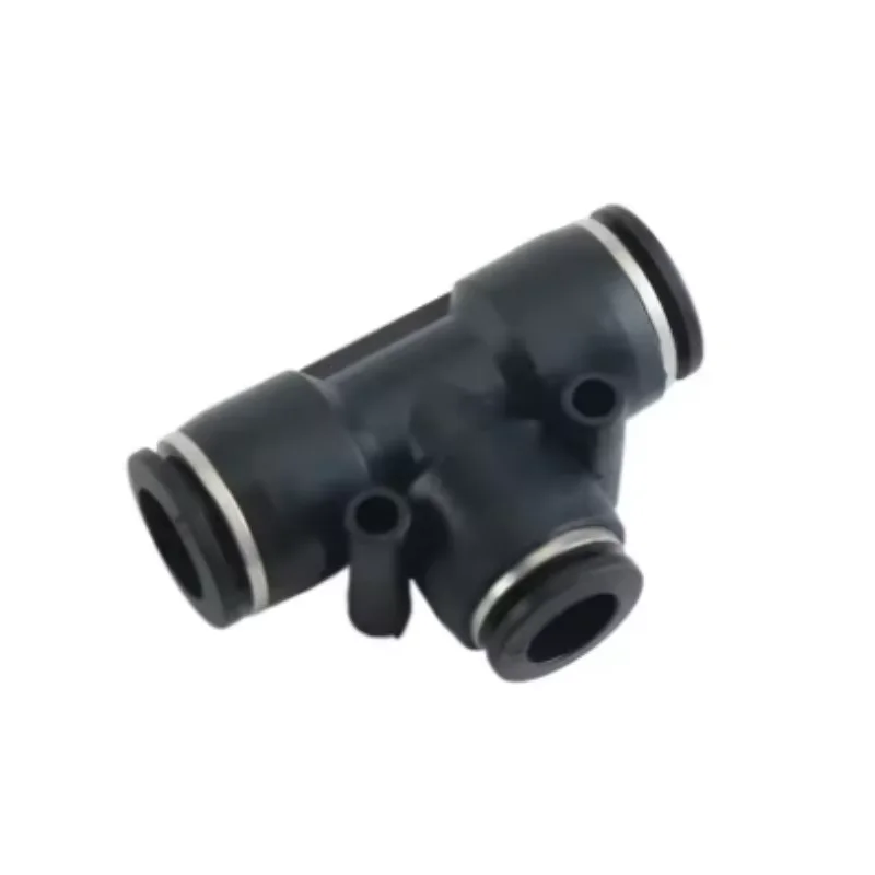 Black Pneumatic Tube Connectors Air Tubes Quick Fittings Set for Various Sizes Pipes including PU PY PK PE PV SA HVFF PZA PM