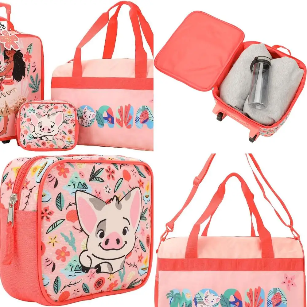 

Moana Pua & Tropical Print 4-Piece Youth Carry-On Luggage Set by Bioworld