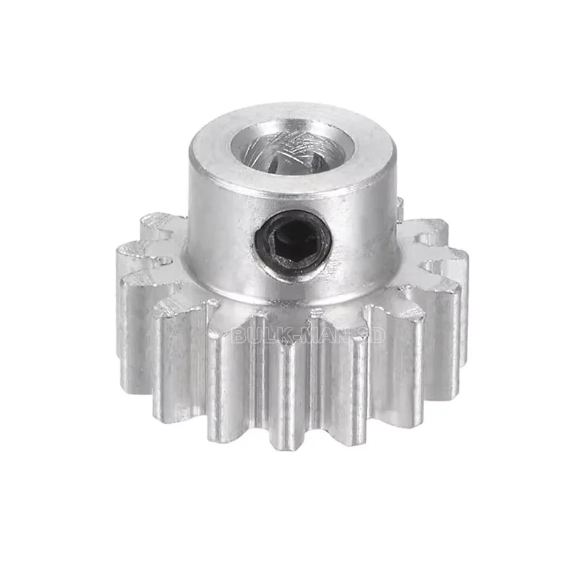 Módulo de 2 uds 1,0 Mod 16T 20T 32T 40T Motor de piñón de engranaje rueda dentada recta de Metal compatible con Motor NEMA23 para perfil estándar de